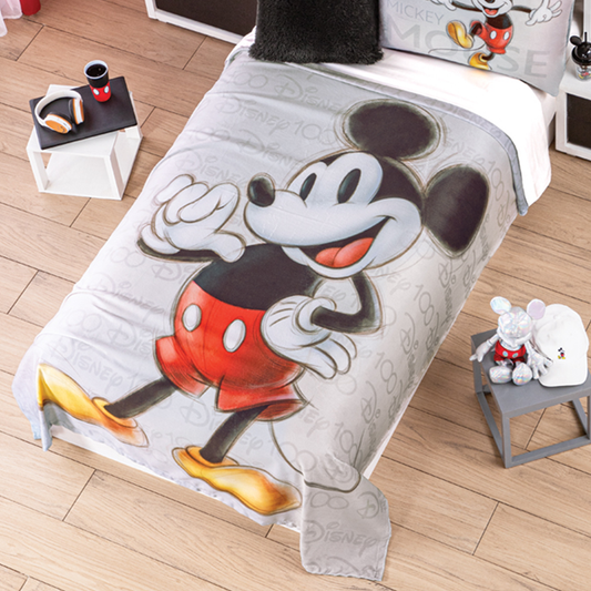 Cobertor Ultra Suave Disney Mickey 100 Años